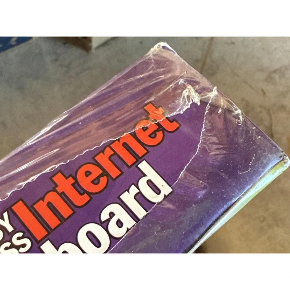 Vtg SEALED Yahoo! Easy Access Internet Keyboard 1999 for PC PS2 Rare Purple